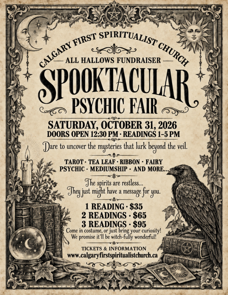 spooktacular 2026 psychic fair poster