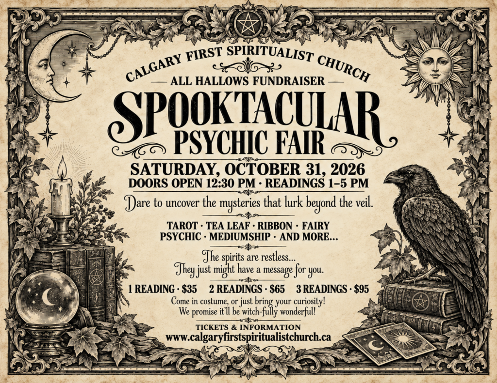 spooktacular 2026 psychic fair poster landscape